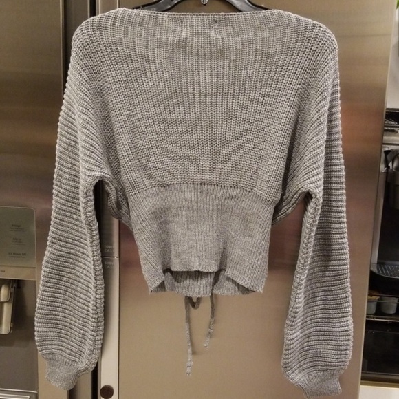 LF seek the label lace up corset sweater - Picture 3 of 6